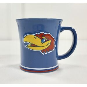 KU Kansas Jayhawks Mug 14oz 3D Sculpted Ceramic Coffee Cup The Memory Company